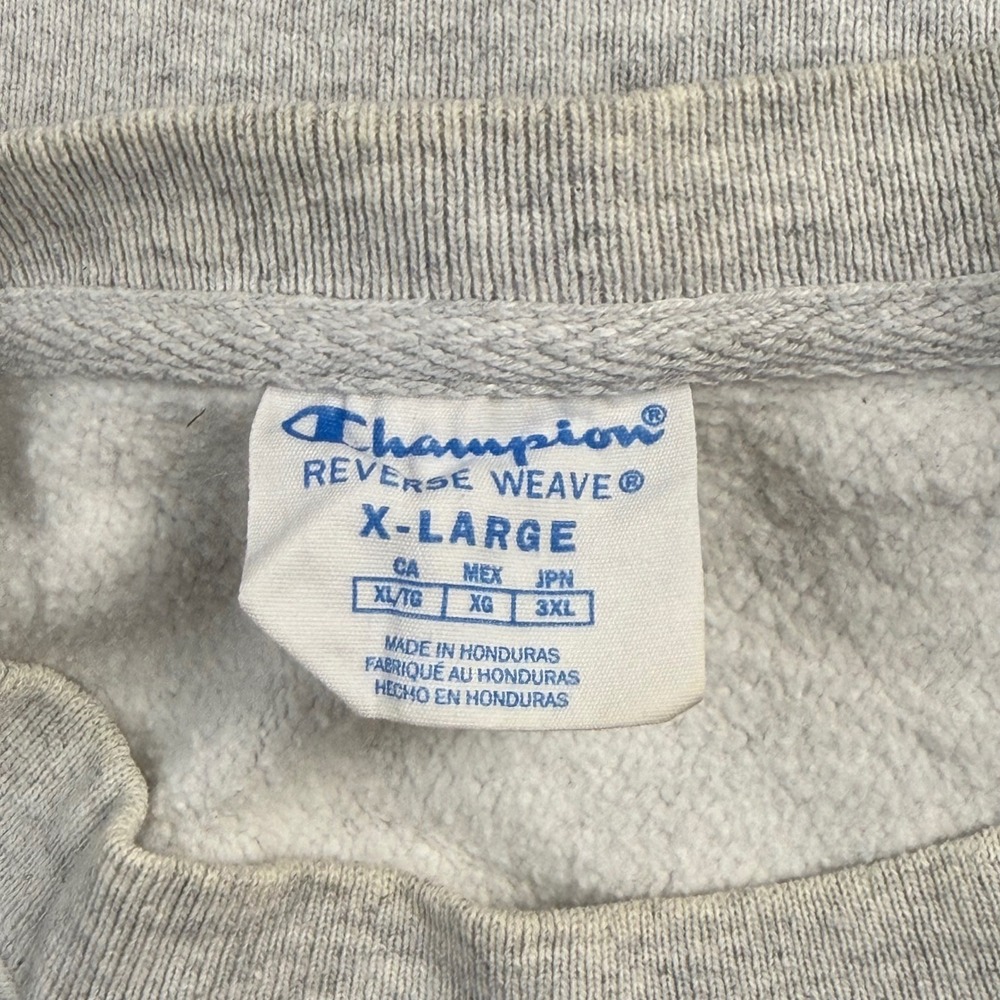 Champion Reverse Weave Hopkins Sweatshirt Mens XL Grey Heather Crewneck Graphic - Picture 3 of 5